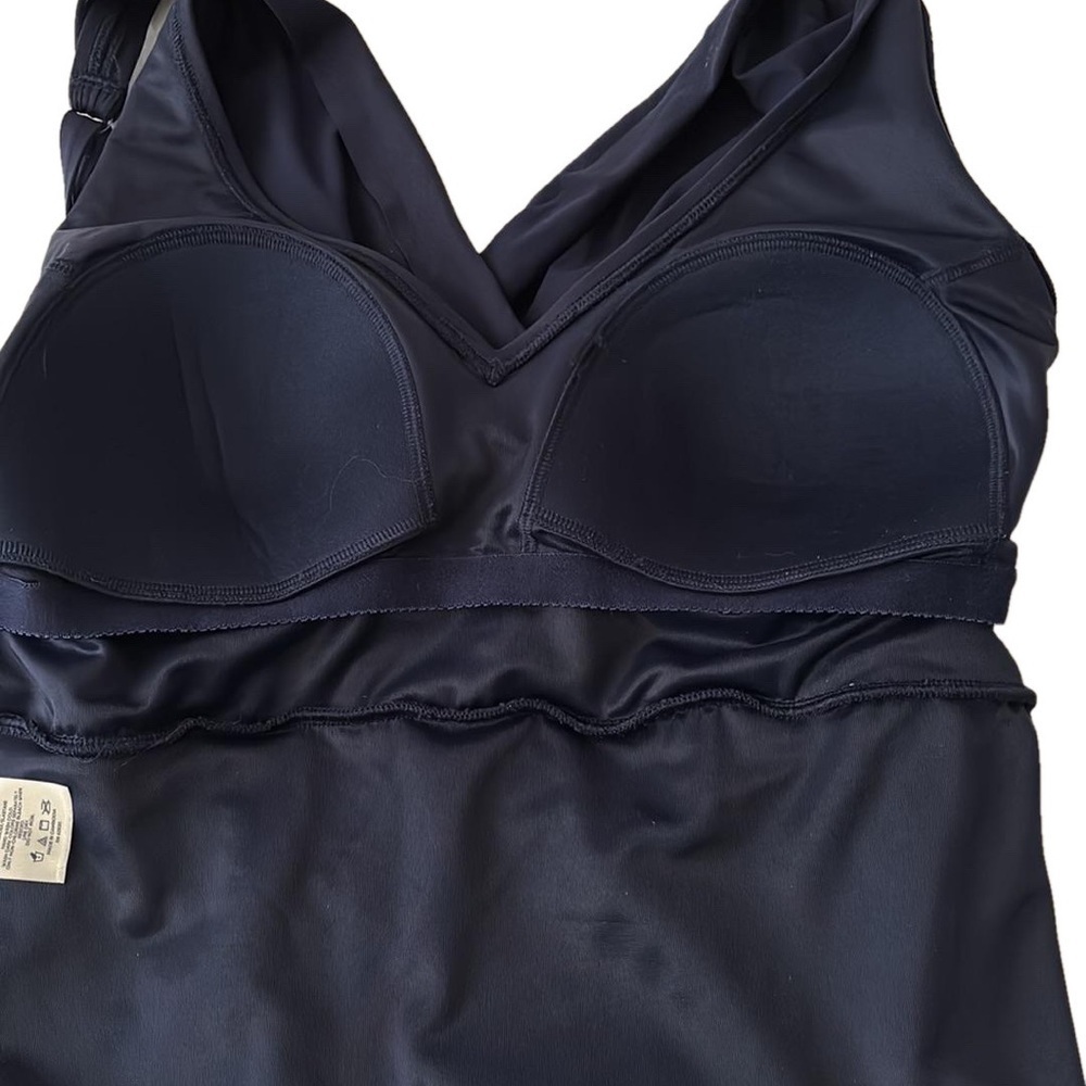 Land’s End Swim. Dress, Size 1X, Navy Blue - Picture 4 of 7